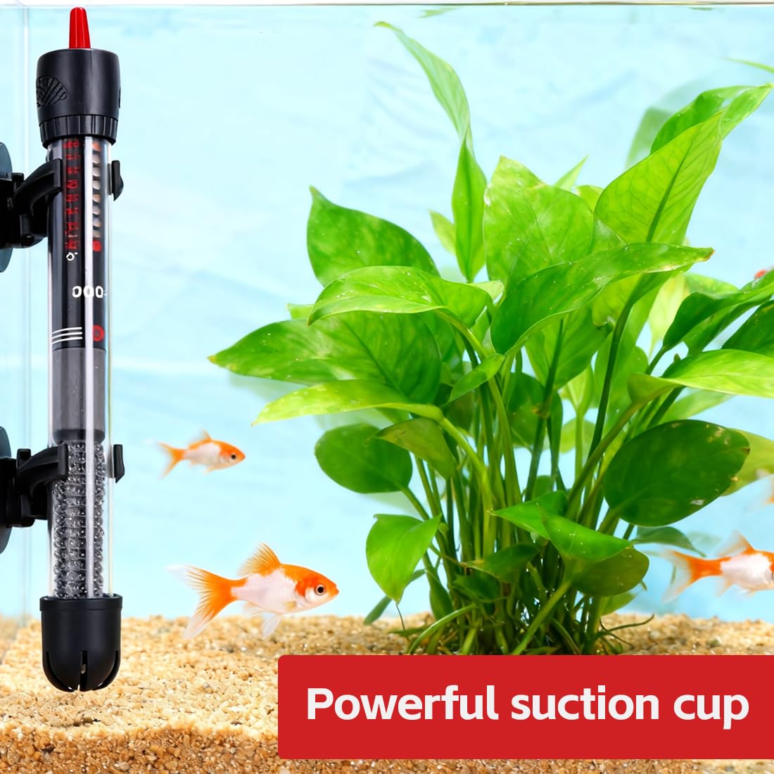 Chauffage d'Aquarium 25W Chauffage Aquarium 30L Résistance Aquarium,Chauffage en Verre Submersible Température,Réglable Chauffe-Aquarium avec Ventouse Chauffage,pour Aquarium de Poissons et de Tortues