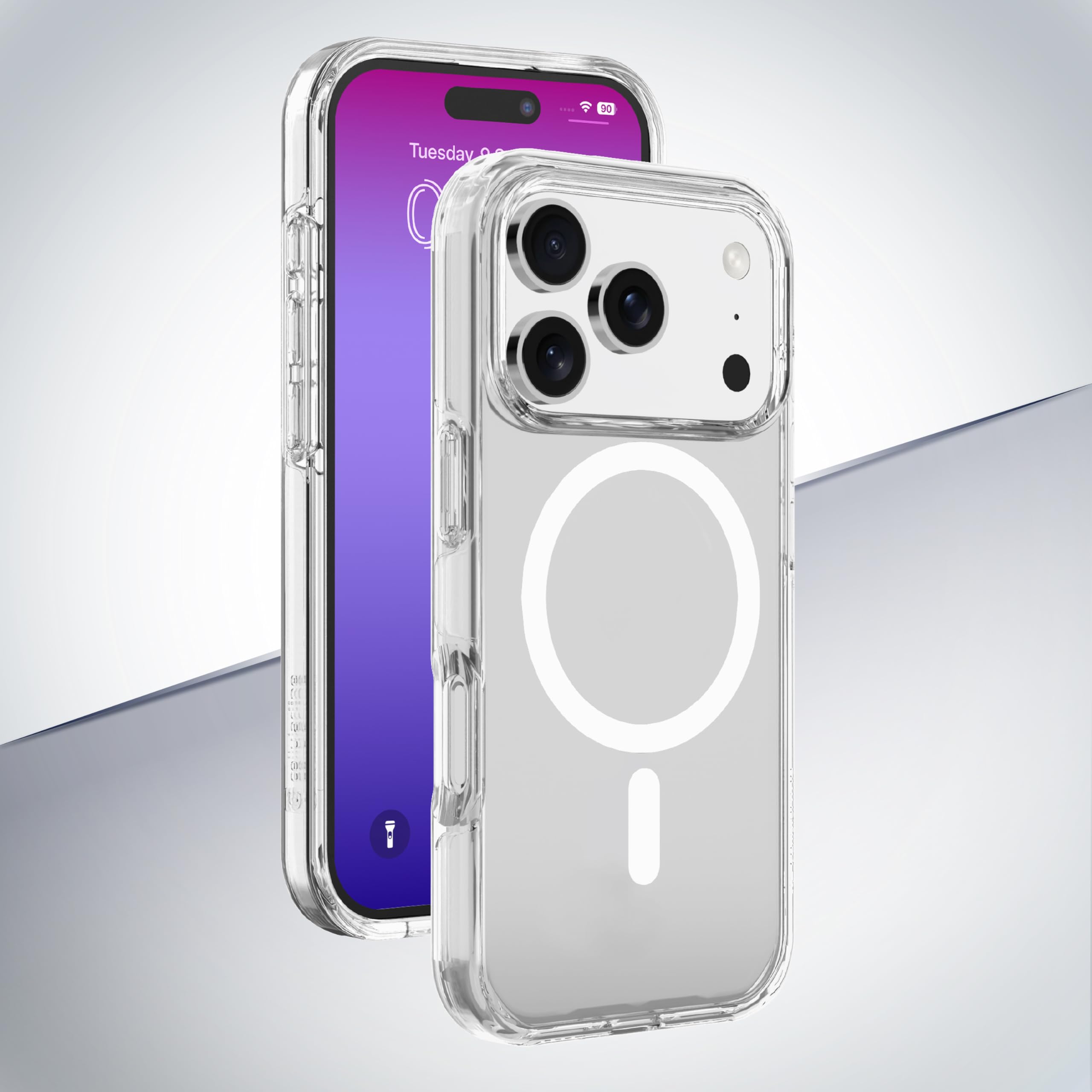 cellularline - Gloss Mag - Przezroczyste etui - Kompatybilne z ładowaniem Magsafe - Kompatybilne z iPhone 17 Pro Max - Przezroczyste
