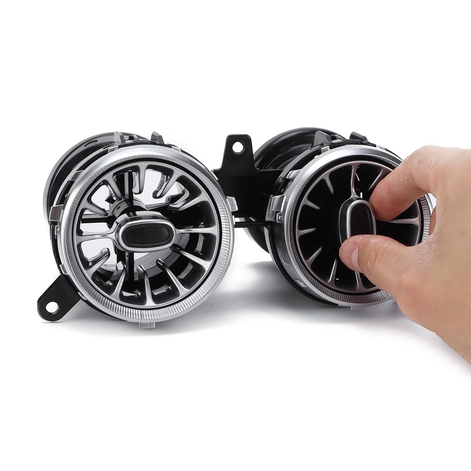 6 Sztuk 64 Kolor Przedni LED Turbina Nawiewnik Zestaw Oświetlenia Otoczenia Zamiennik dla E Klasa W213 C238 A238 2017 2021 Wnętrze Turbo Vent