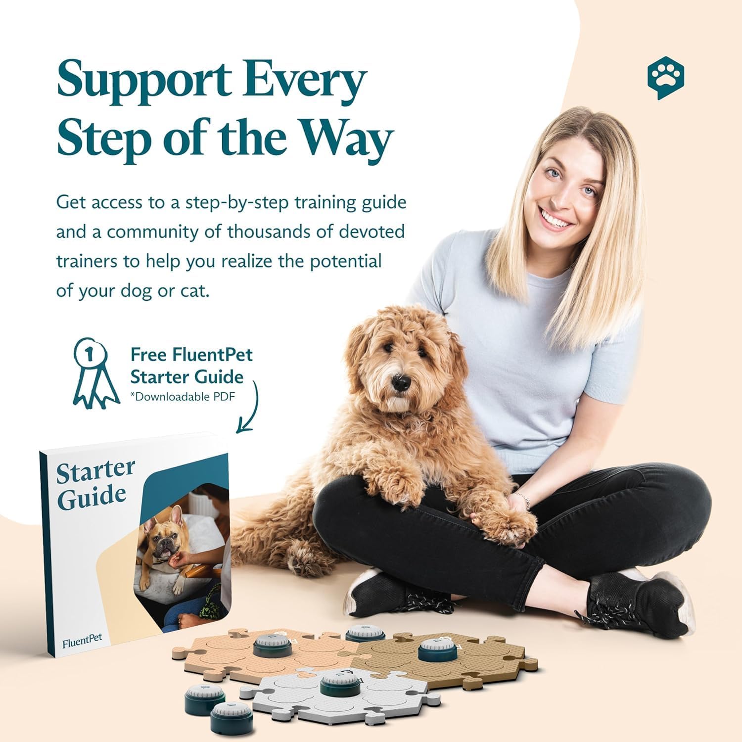 Amazon | FluentPet ベーシックボキャブキット - 12個の録音可能な