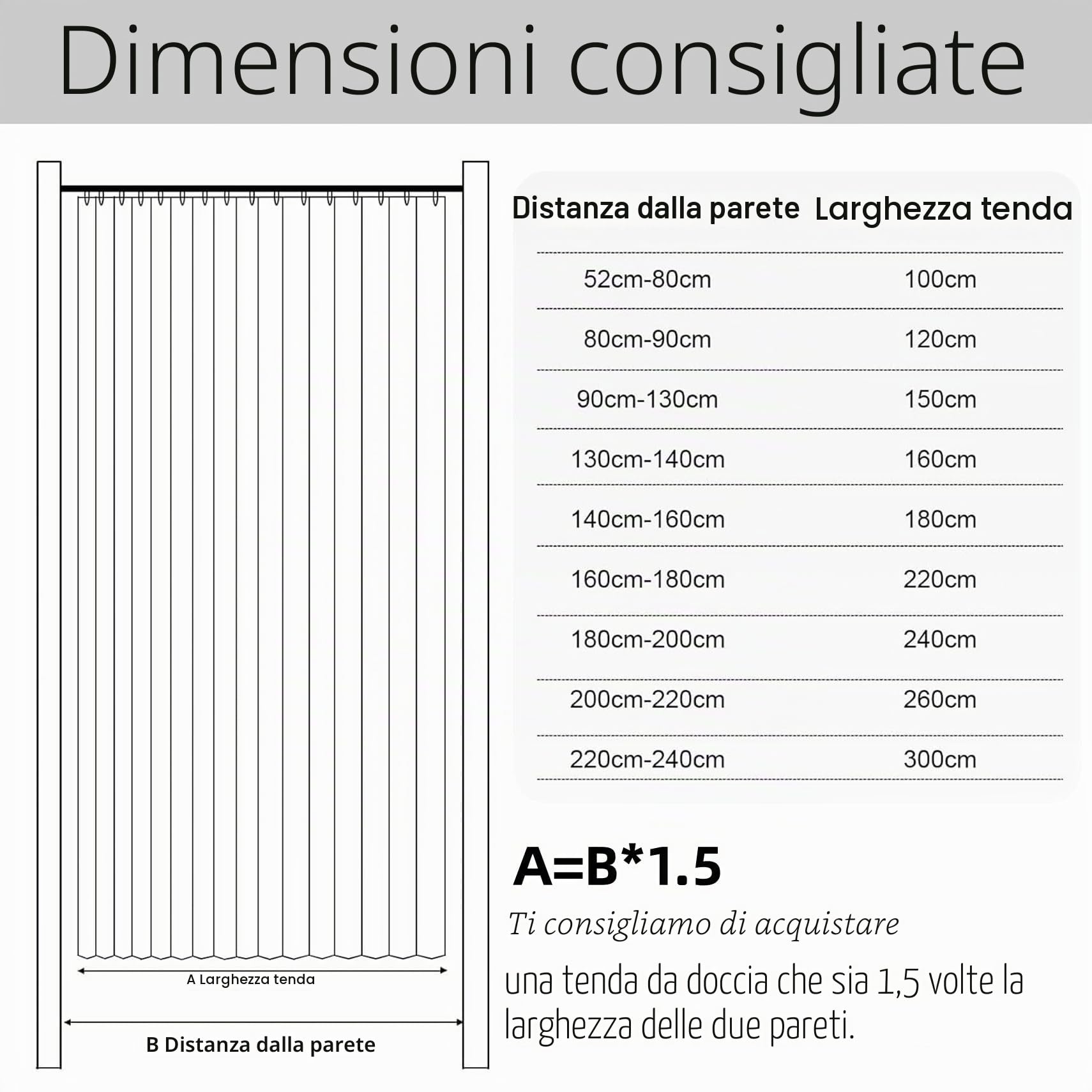 Tenda da Doccia Magnetica Pieghevole 155 x 198 cm Isolamento Termico, Blocco Della Luce, Stile Pieghevole Tende Oscuranti a Soffietto per Bagno, Camera da Letto, Beige