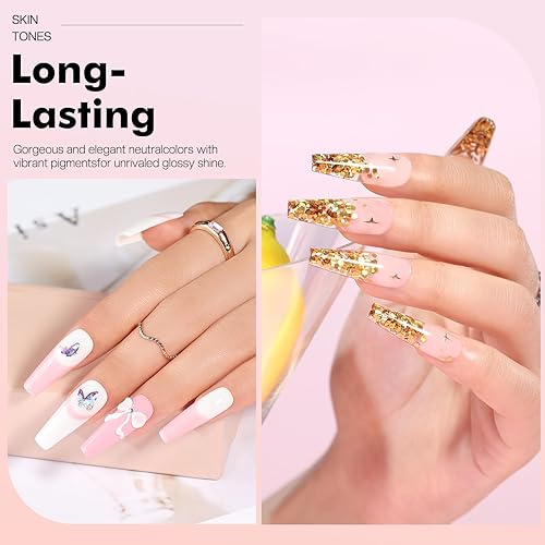 Miniatura 8 de Morovan Kit de uñas acrílicas para principiantes todo kit profesional de uñas acrílicas con todo kit de iniciación de uñas de bricolaje, juego de
