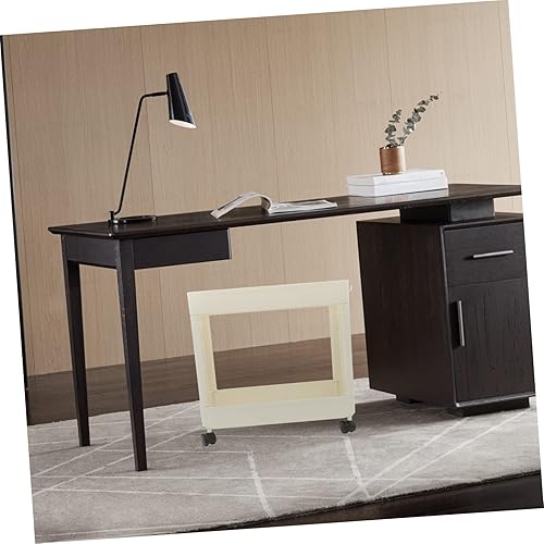 Miniatura 8 de Zerodeko Estante de almacenamiento móvil rodante, caja organizadora pequeña, estante de impresora para carros de escritorio para mesa, organizador