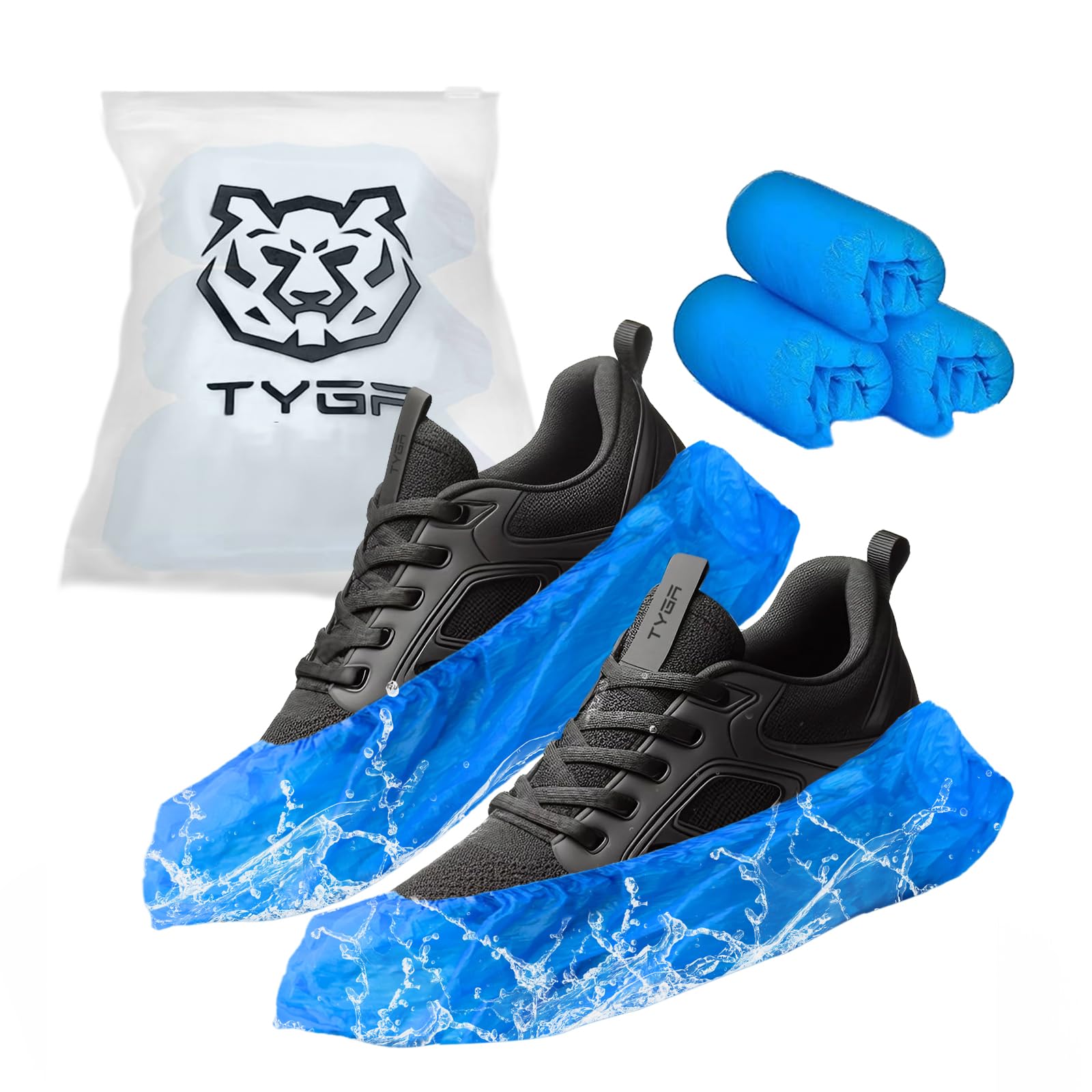 TYGA Store Tyga Disposable Shoe CoversCpe PlasticAnti SlipDust ProofWaterproof Overshoes from B&Q