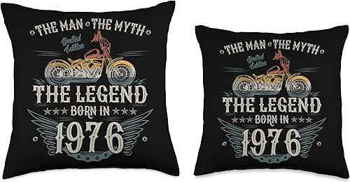 Miniatura 3 de 1976 vintage birthday retro Limited Edition men woman gift Throw Pillow