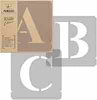 Set 42 Stencil Per Lettere E Numeri - Stencil Riutilizzabili 4 Pollici Per Fai Da Te - Foto 5