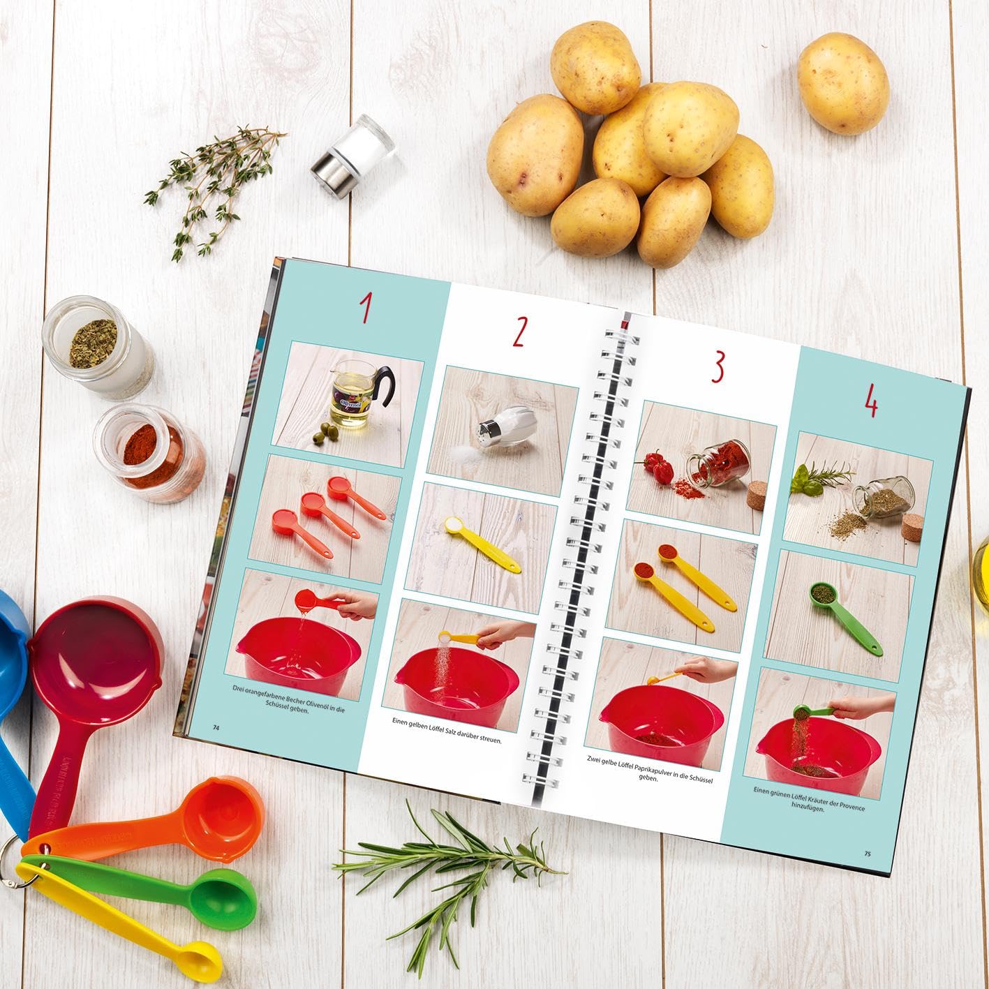 Kinderleichte Becherküche - Ofenrezepte (Band 5): ERGÄNZUNGSEXEMPLAR (ohne 5-teiliges Messbecher-Set), mit 15 herzhaften Rezepten für komplette ... Backen und Kochen für Kinder ab 3 Jahren)