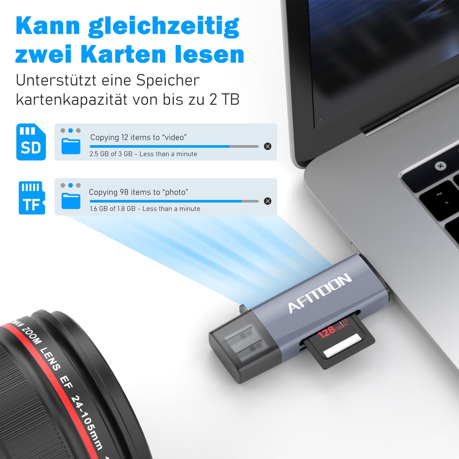 Xit Lettore/scrittore Di Schede Digitali Sicuro USB/SDHC - Foto 3