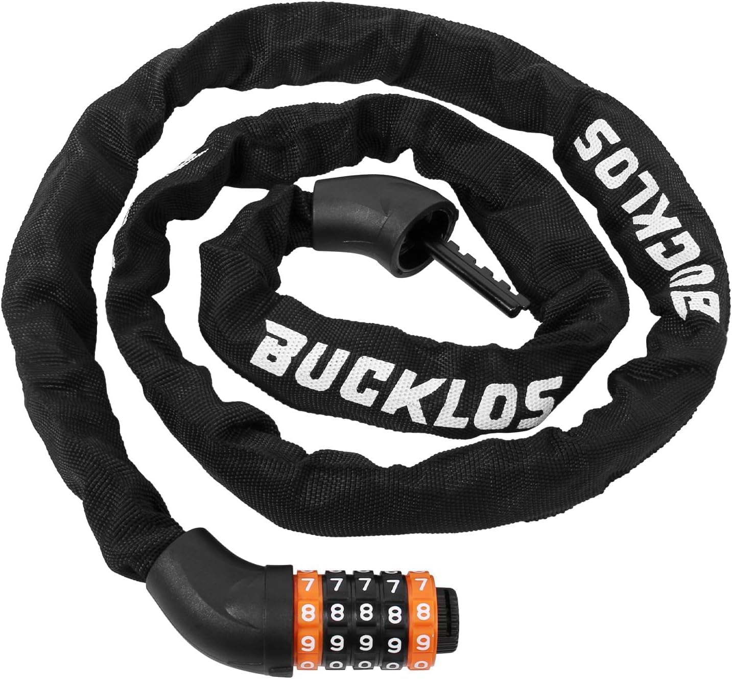 Heavy Duty Combination Bike Lock Bike Chain Lock (Black, 1.5M)