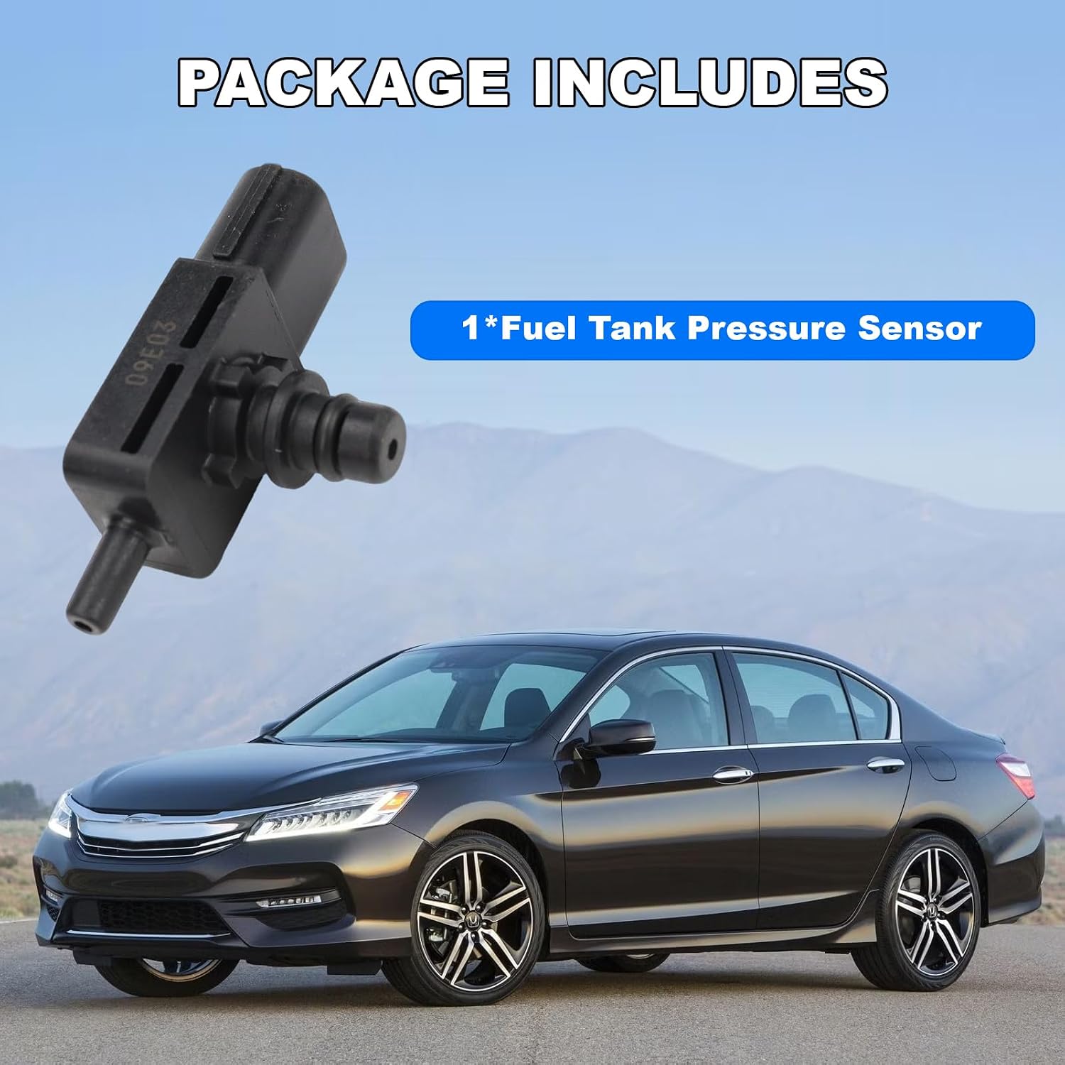 911-716 Fuel Tank Pressure Sensor for 2003-2007 Honda Accord 2.4 3.0, 2013-2017 Accord 2.4, 2003-2011 Element 2.4, 2005-2008 Pilot 3.5, CRV 2.4 2005-2006, 2006-2008 Ridgeline 3.5