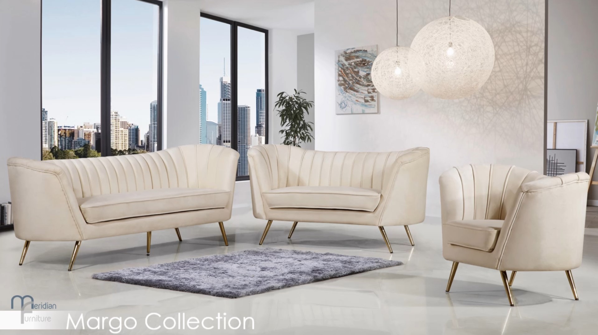 Amazon.com: Meridian Furniture Margo Collection Modern
