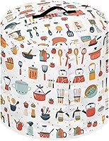 Vista 97 de Cubierta abstracta para freidora de aire con estampado de corazón, cubierta de olla a presión de 3 cuartos de galón, cubierta antipolvo para olla a