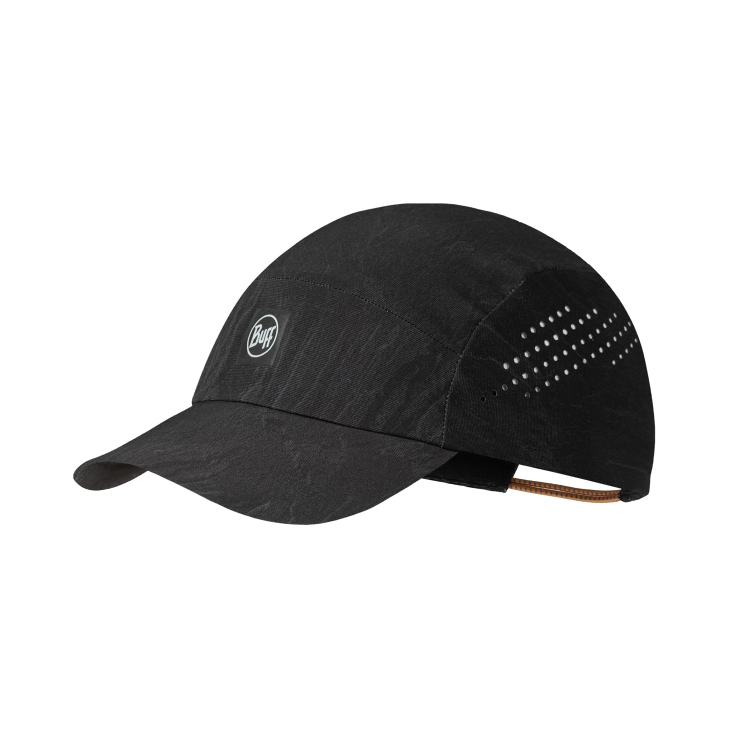 Buff®| Cap Pack Speed Man Women Adult Flexible, UPF50, Reflective Element, Comfortable, Stretchy, Running, Ventilation, Foldable, S/M, Black