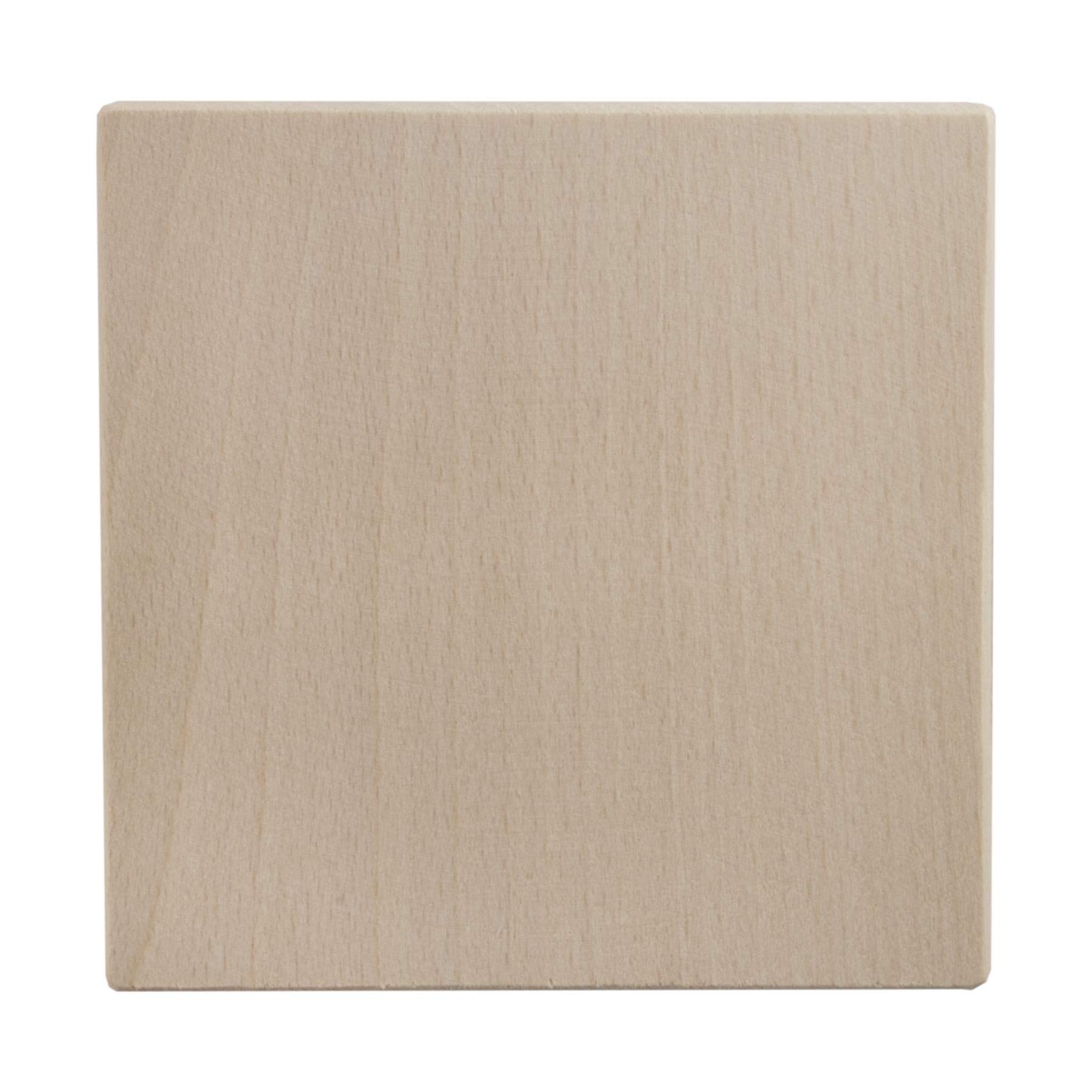 Woodeedoo (1 Pc. Square 9 Cm Wooden Drink Coasters | Decorative Beechwood Natural Unfinished Wood Blanks Tea Coffee Table Cup Mat Slices Shapes | 8 Mm Thick