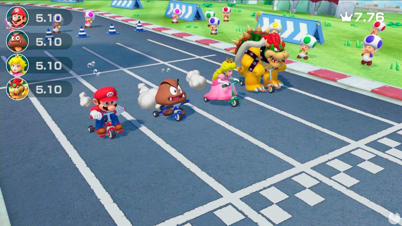 Nintendo Switch Rouge/Bleu Néon 32Go Pack [Nouveau modèle] Super Mario Party + Super Mario Odyssey