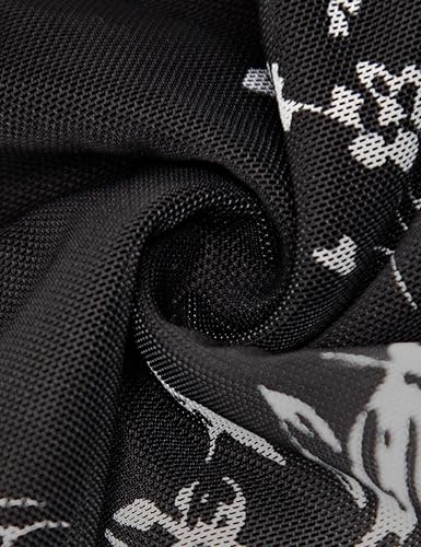 Miniatura 4 de SeSe Code Blusa tipo túnica de manga 34 para mujer, con dobladillo asimétrico, camisa de malla ligera