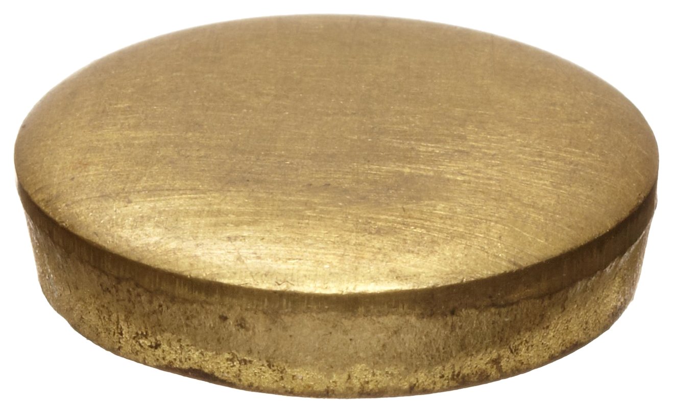 260 Brass Disc, Unpolished (Mill) Finish, ASTM B16, 4