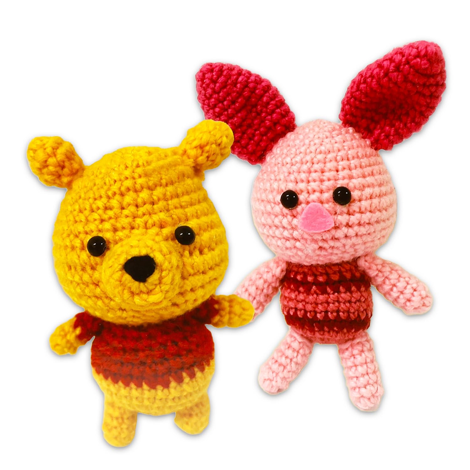 Kit all'uncinetto per principianti, motivo: Winnie The Pooh, con motivi all'uncinetto, filati, adesivi, altro ancora, kit Disney Craft per bambini