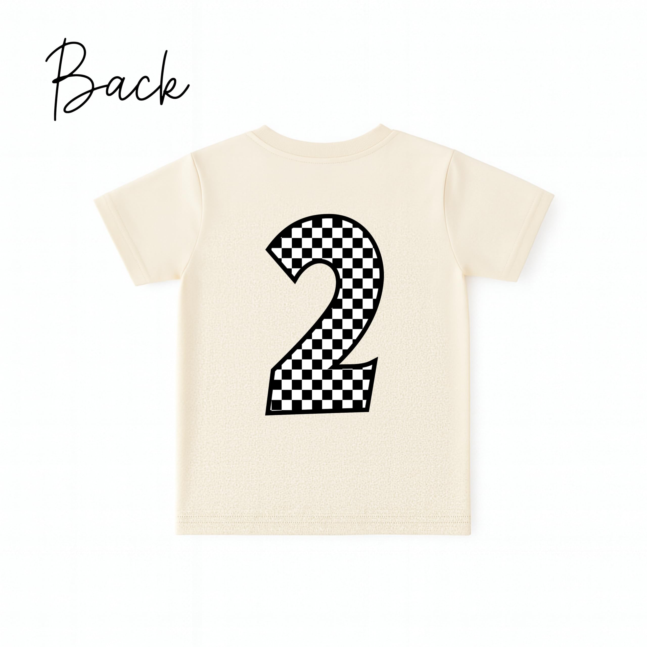 2nd Birthday Boy Shirt – Two Fast Vintage Race Car Baby Boy Birthday Tee - 4