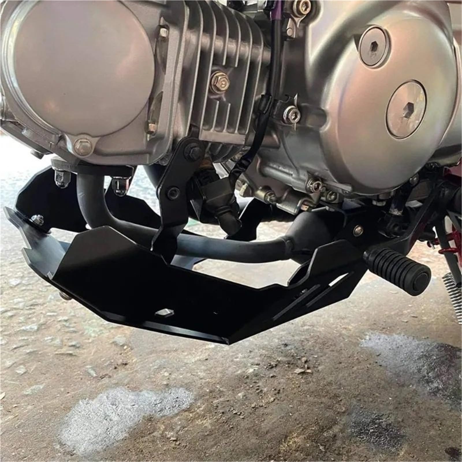Osłona Podwozia Motocykla Do MONKEY 125 2021-2023 Akcesoria motocyklowe Osłona podwozia silnika Osłona dolna Podwozia Motocykla(Black)