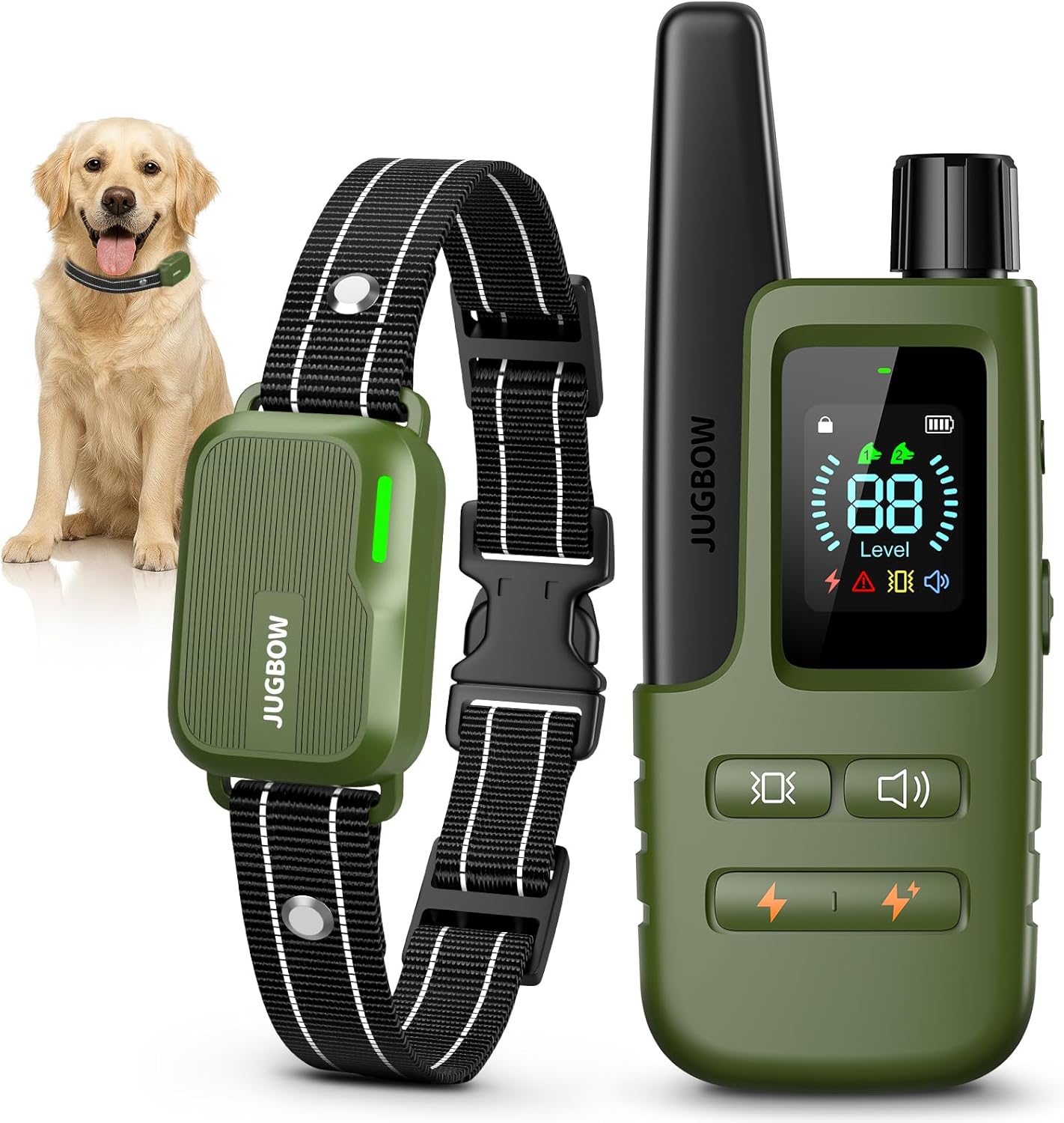 Jugbow Dog Shock Collar - 4500FT Dog Training Collar with Remote