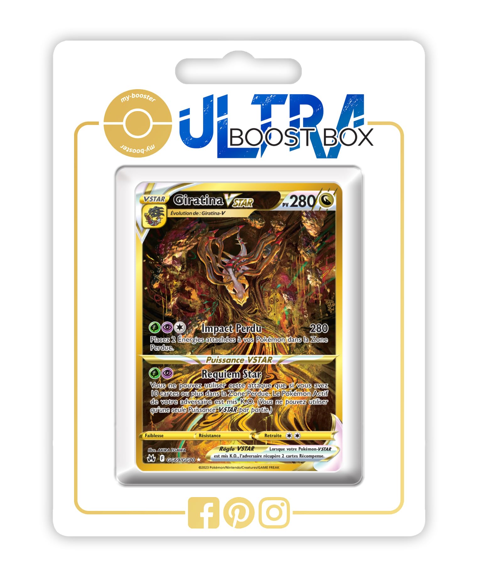 Giratina VSTAR GG69/GG70 Alternative Pokémon Gallery Secret Gold