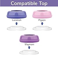 Vista 4 de Maymom Disco de sellado compatible con la parte superior de la botella Lansinoh, botellas Momma, no disco de sellado Lansino original, piezas