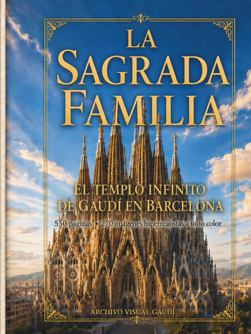 Livre Sagrada Familia de Gaudí de 550 pages et photographies de l'architecture de Barcelone