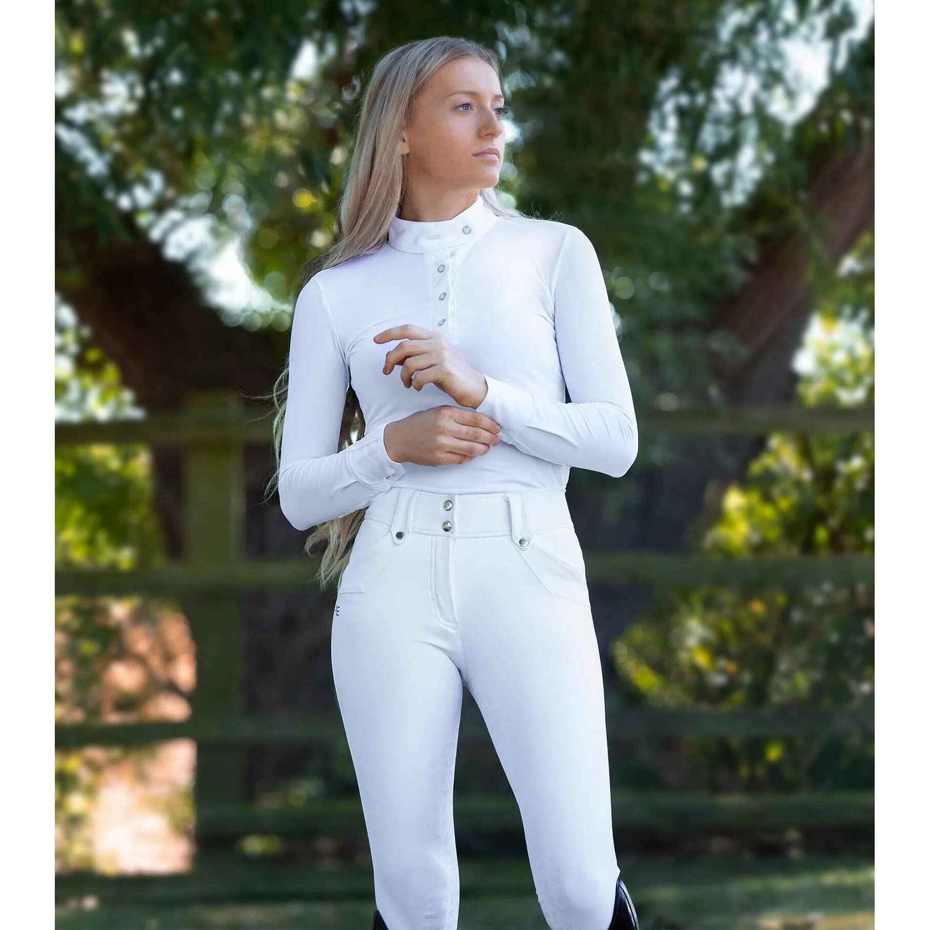 Premier Equine Polo da Competizione in Lycra da Donna Rossini