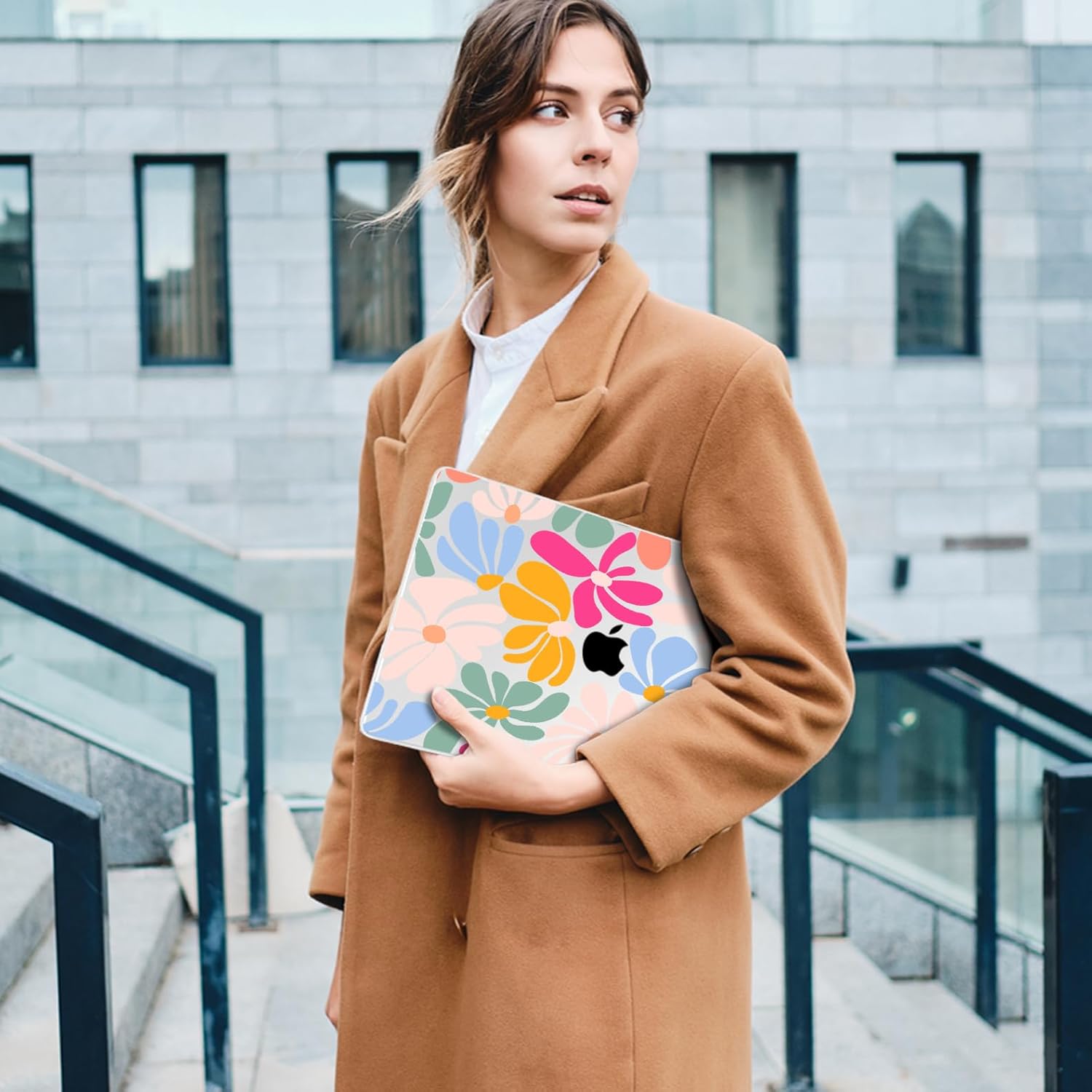 MecBevia for MacBook Pro 14 inch Case M5 M4 M3 M2 A3434 A3112 A3401 A3185 A2918 A2992 A2779 M1 A2442 Pro Max Chip (Released 2025 to 2021), Hard Shell Cover for MacBook Pro 14", ColorfulFlowers - Image 7