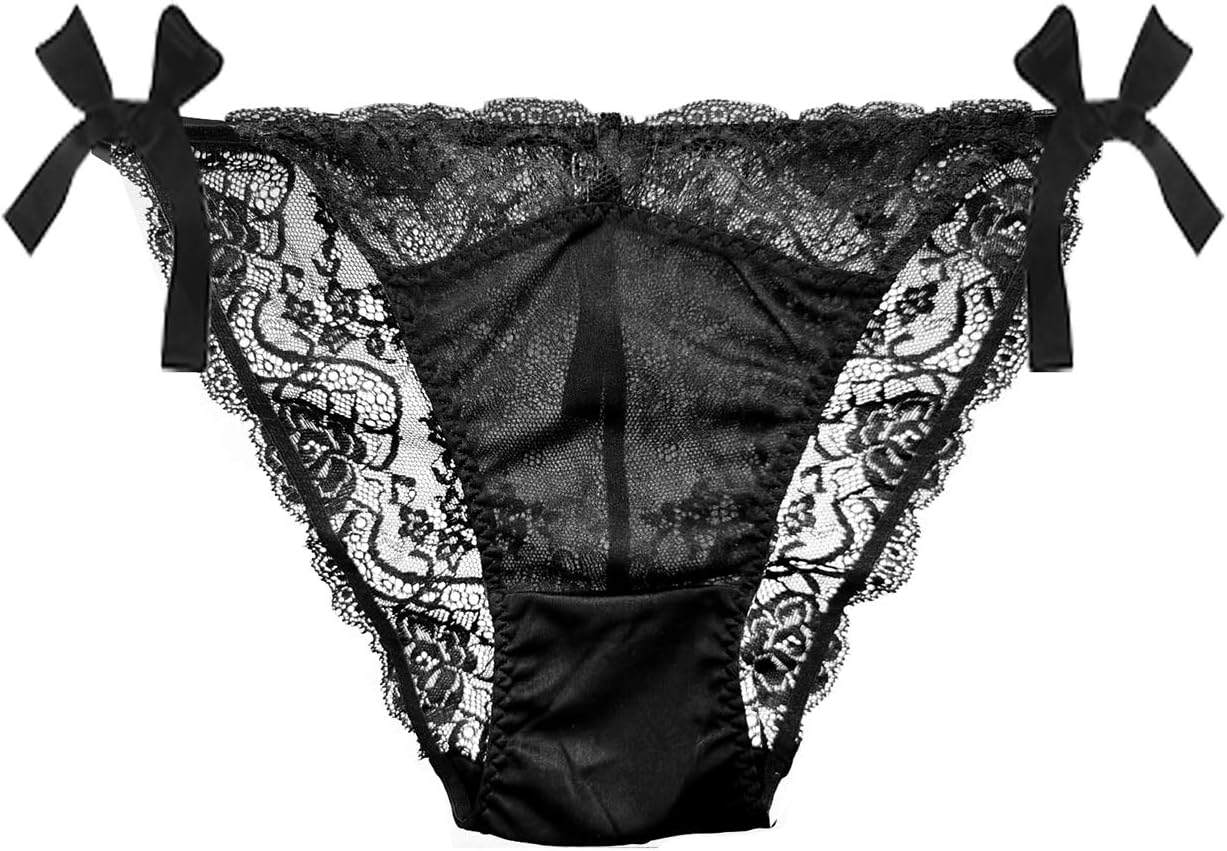 SilRiver Silk String Bikini Panties Sexy Ties Briefs Underpants