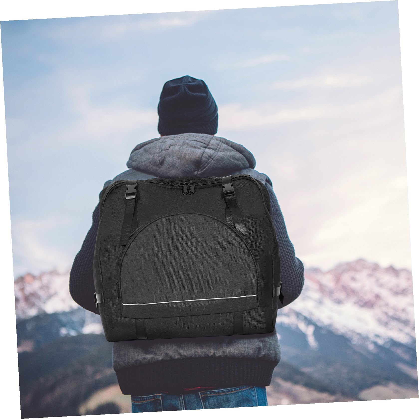 Borsa per Organetto Oxford Nero, Design Capiente Spallacci Regolabili, Zaino Ammortizzato per Studi Musicali