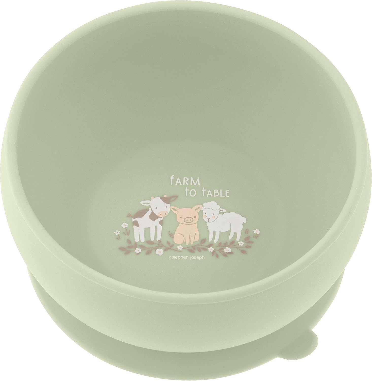 Stephen Joseph, Silicone Baby Bowls, Suction Bowl, Stay Put Suction Bowl, First Stage Self Feeding, Unicorn
