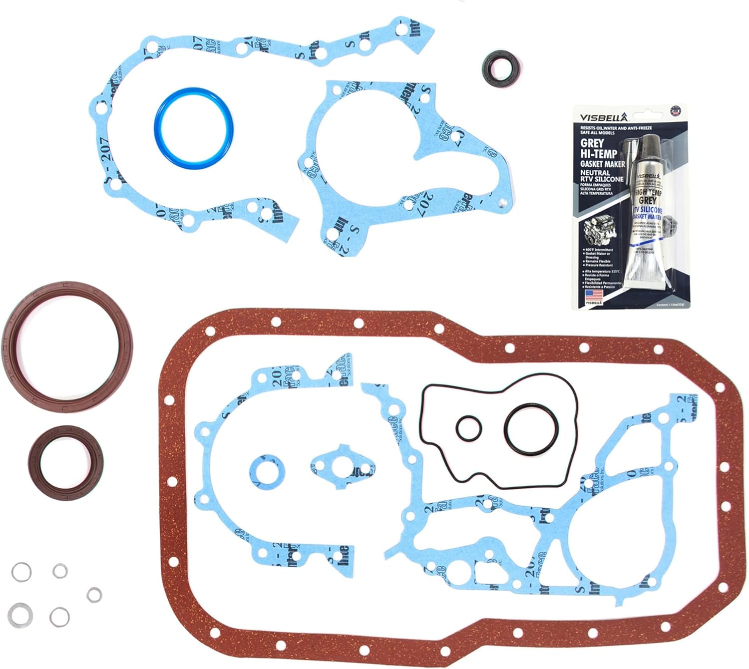 DG-8614961195 Lower Conversion Gasket Set Compatible With/Replacement For 96-00 Toyota RAV4 2.0 DOHC 3SFE