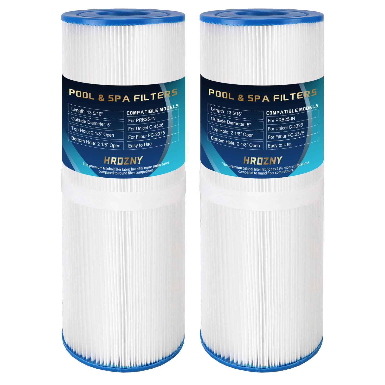 Hot Tub Filter PRB25-IN Replacement Spa Filter for Unicel C-4326,Filbur FC-2370,FC-2375,for Guardian 413-106,100586, R173429, 3005845, 25392, 17-2327, 33521,817-2500, 5X13 Drop in Spa Filter