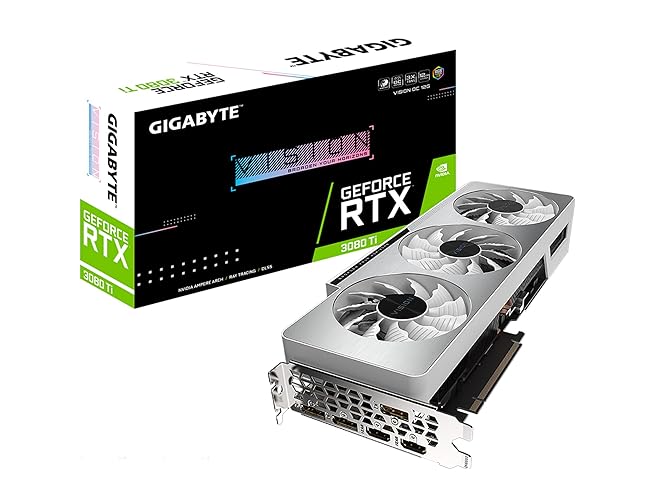 GIGABYTE GeForce RTX 3080 Ti Vision OC 12G Graphics Card, 3X WINDFORCE Fans, 12GB 384-bit GDDR6X, GV-N308TVISION OC-12GD Video Card