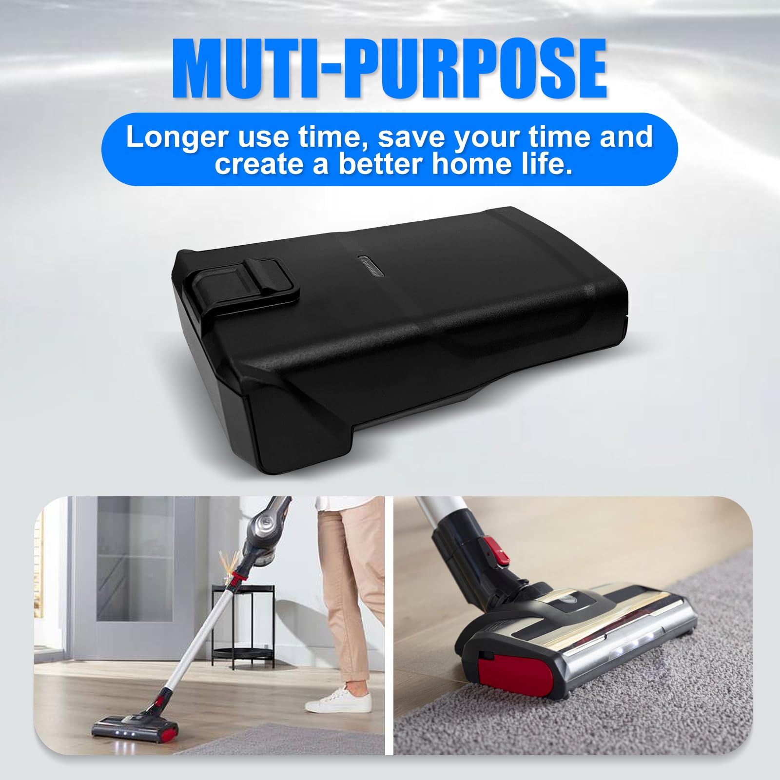 21,6 V 3,0 Ah Batterie pour aspirateur Hoover H-Free 100, remplacement pour batterie Hoover B012, Lithium Ion