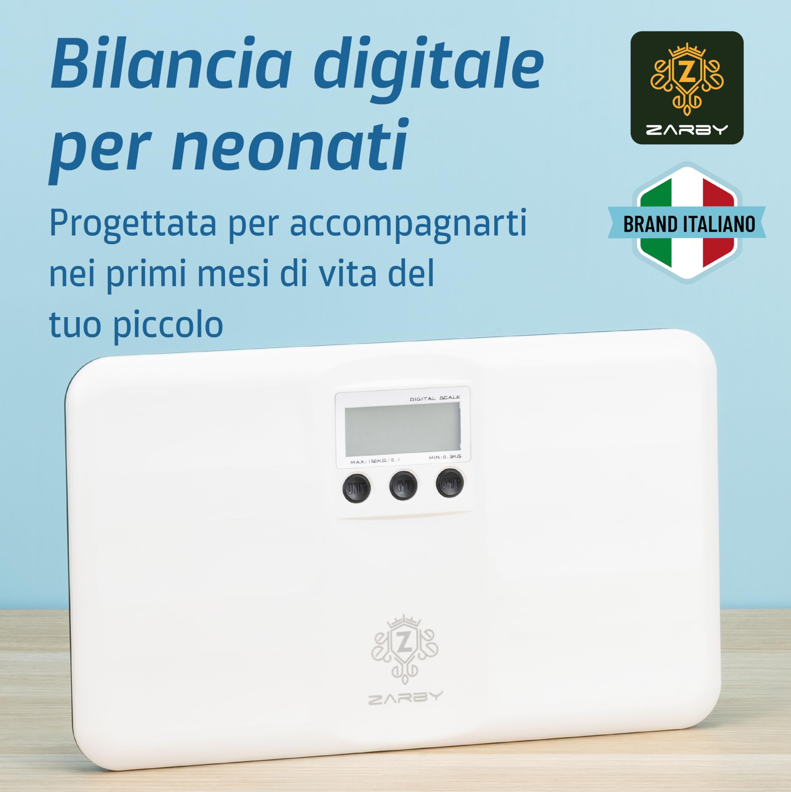 Bilancia Neonato – Precisione Professionale, Display Retroilluminato e Funzioni Intelligenti