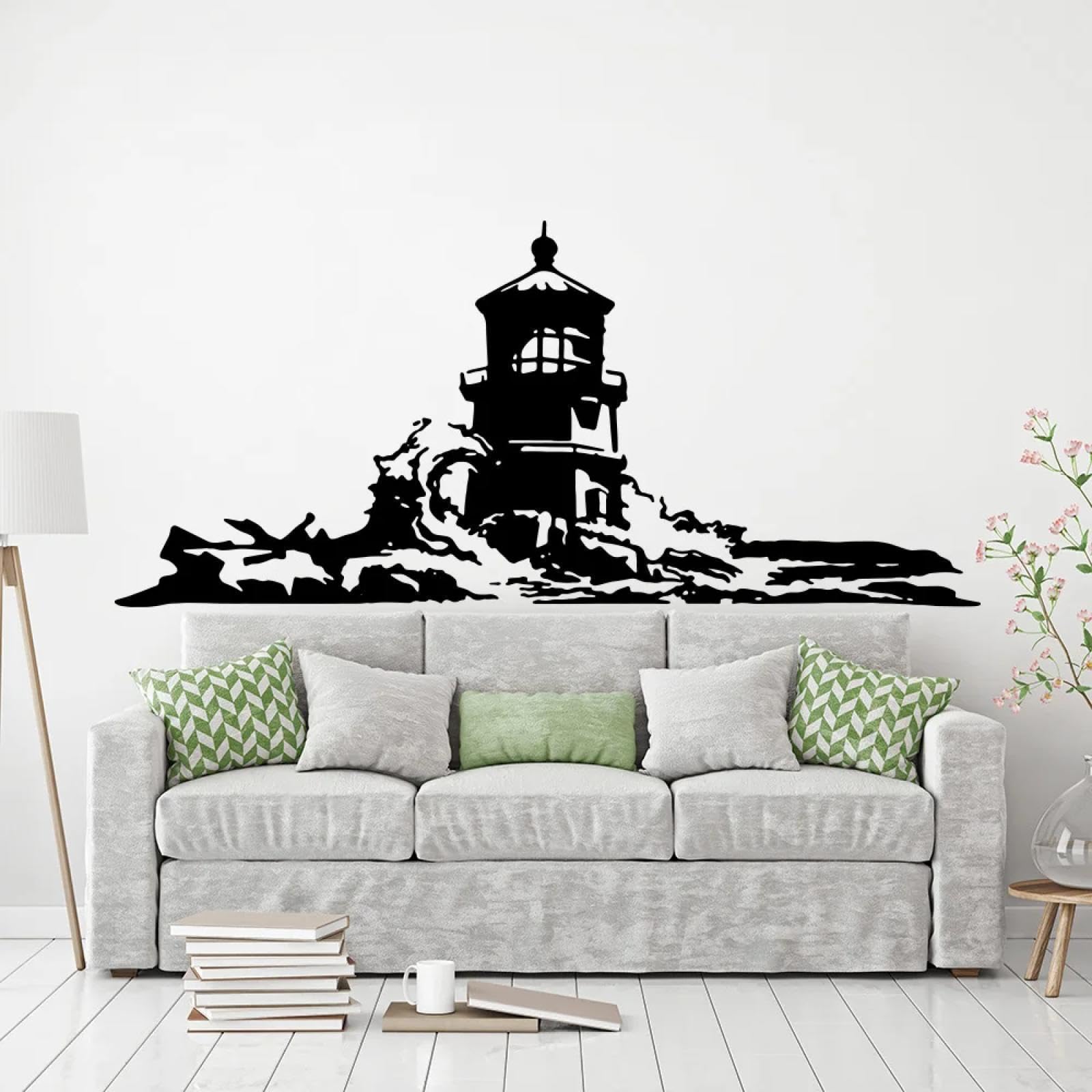 YOUOUSI Camping car, Camping Adventure Travel, Ocean car wall Decals, Lighthouse, Nautical wall Decals, Bedroom, Children's Room, playroom Art Decals