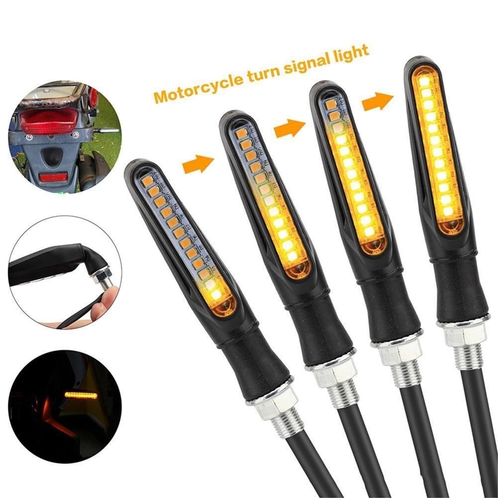 Para Giro de motocicleta para luces universales para LED