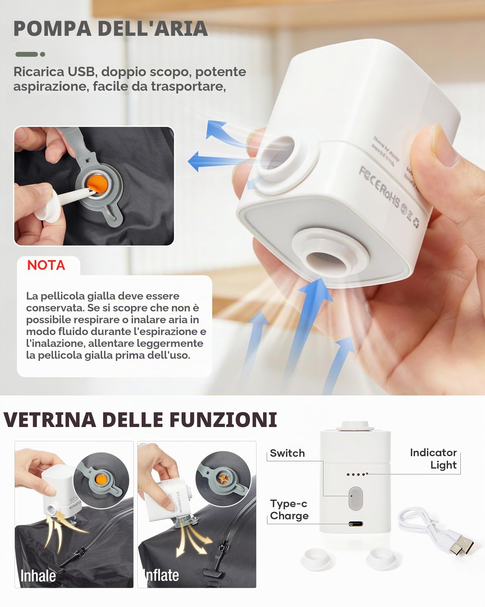 SZLX Zaino Ryanair 40x30x20 Sottovuoto con pompa Zaino da Viaggio 40x30x20 Ryanair Wizzair Bagaglio a Mano 40x20x25 Donna da impermeabile Zaino Casual Laptop da 14 Pollici con Scomparto per Scarpe