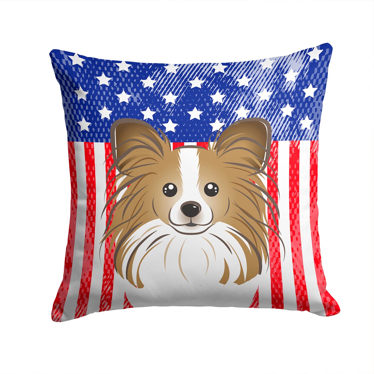 Coussin de décoration motif usa et papillon pour chambre chaleureuse