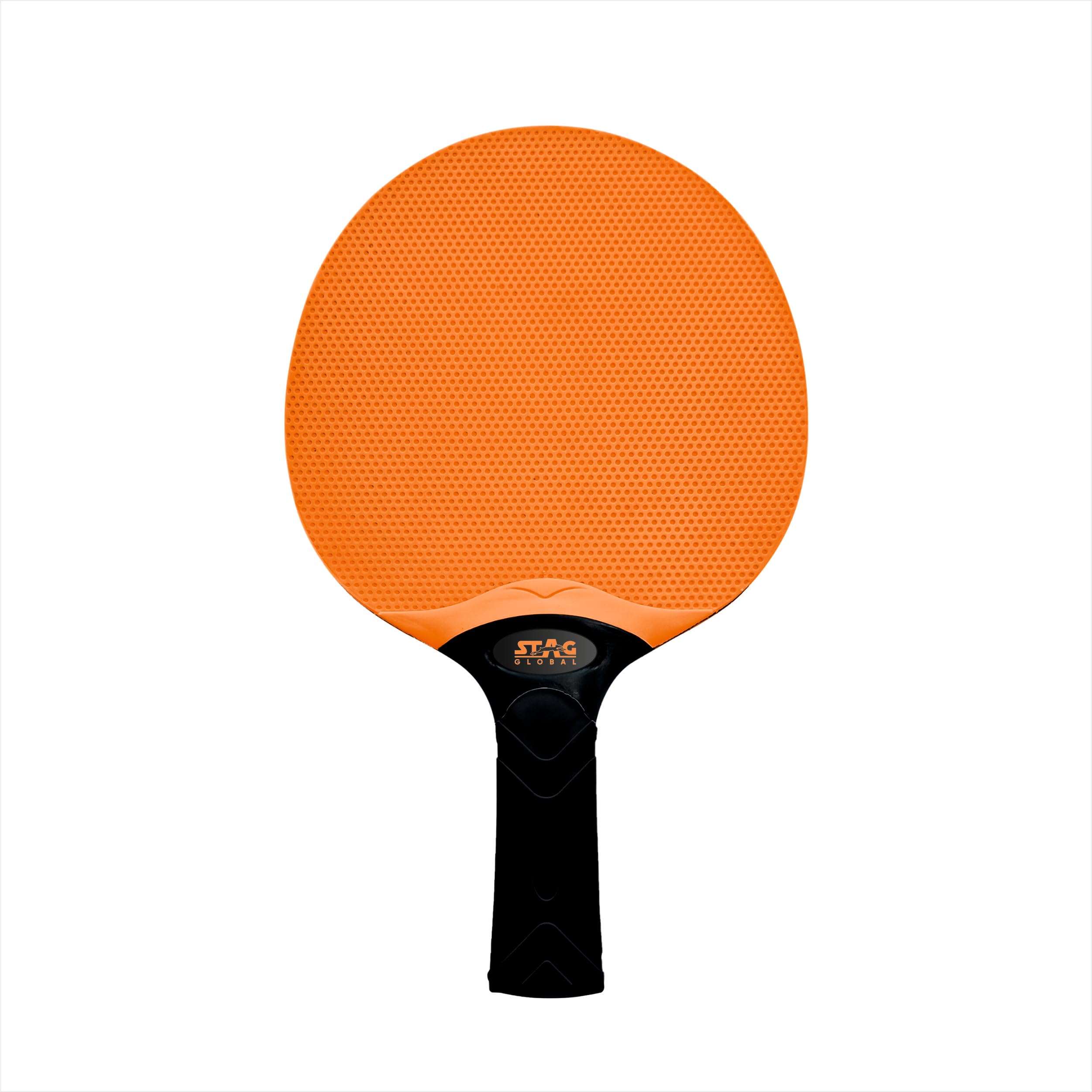 STAG GLOBAL DURA Blade Table Tennis Racket | Weatherproof & Break-Free Design | Comfortable Rubberized Grip | Durable Outdoor & Indoor Ping Pong Paddle (Orange)-picture-15