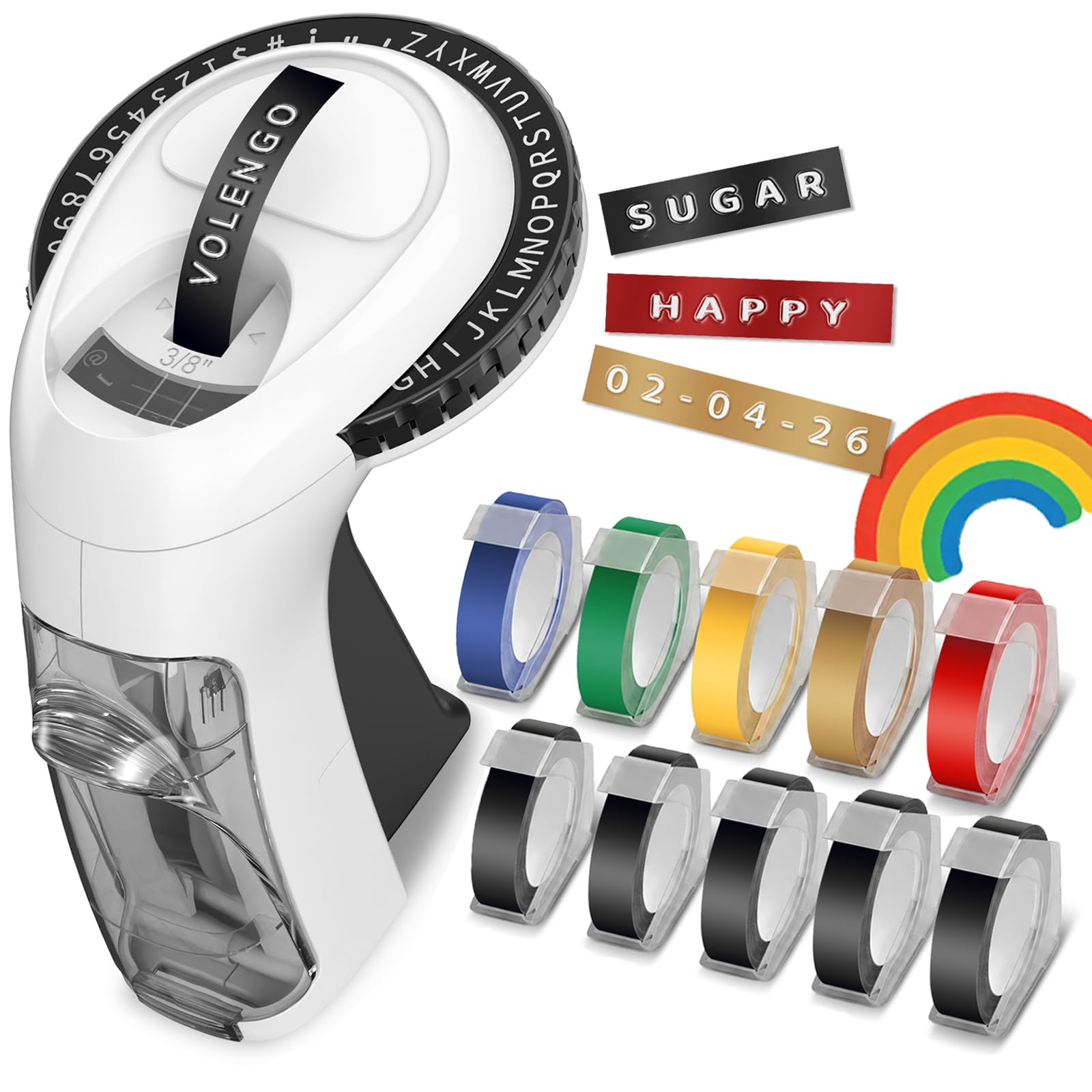 VolenGo Omega S Rainbow Embossing Label Maker