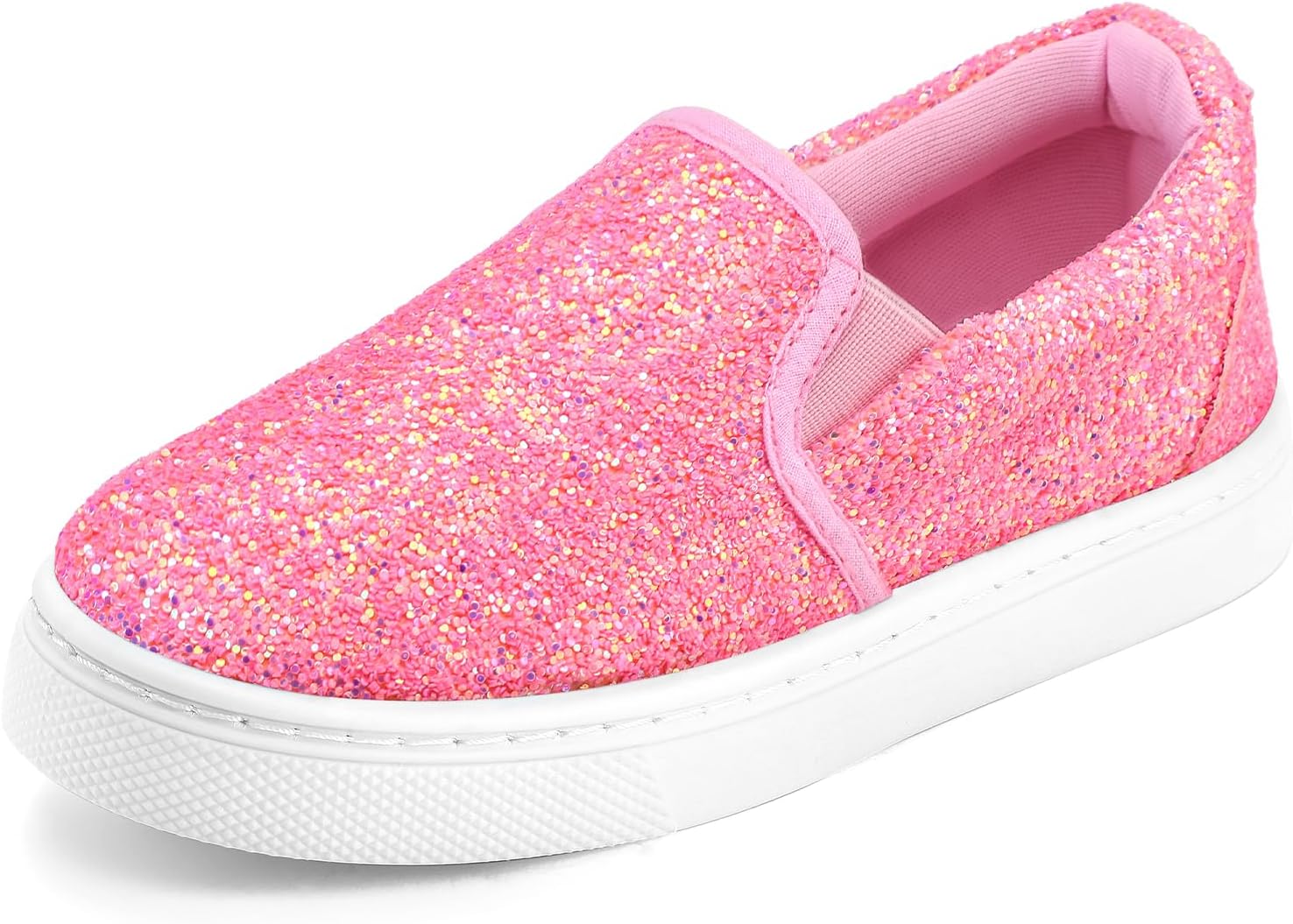 K KomForme Toddler Sneakers for Girls Boys Slip On Canvas Walking Shoes