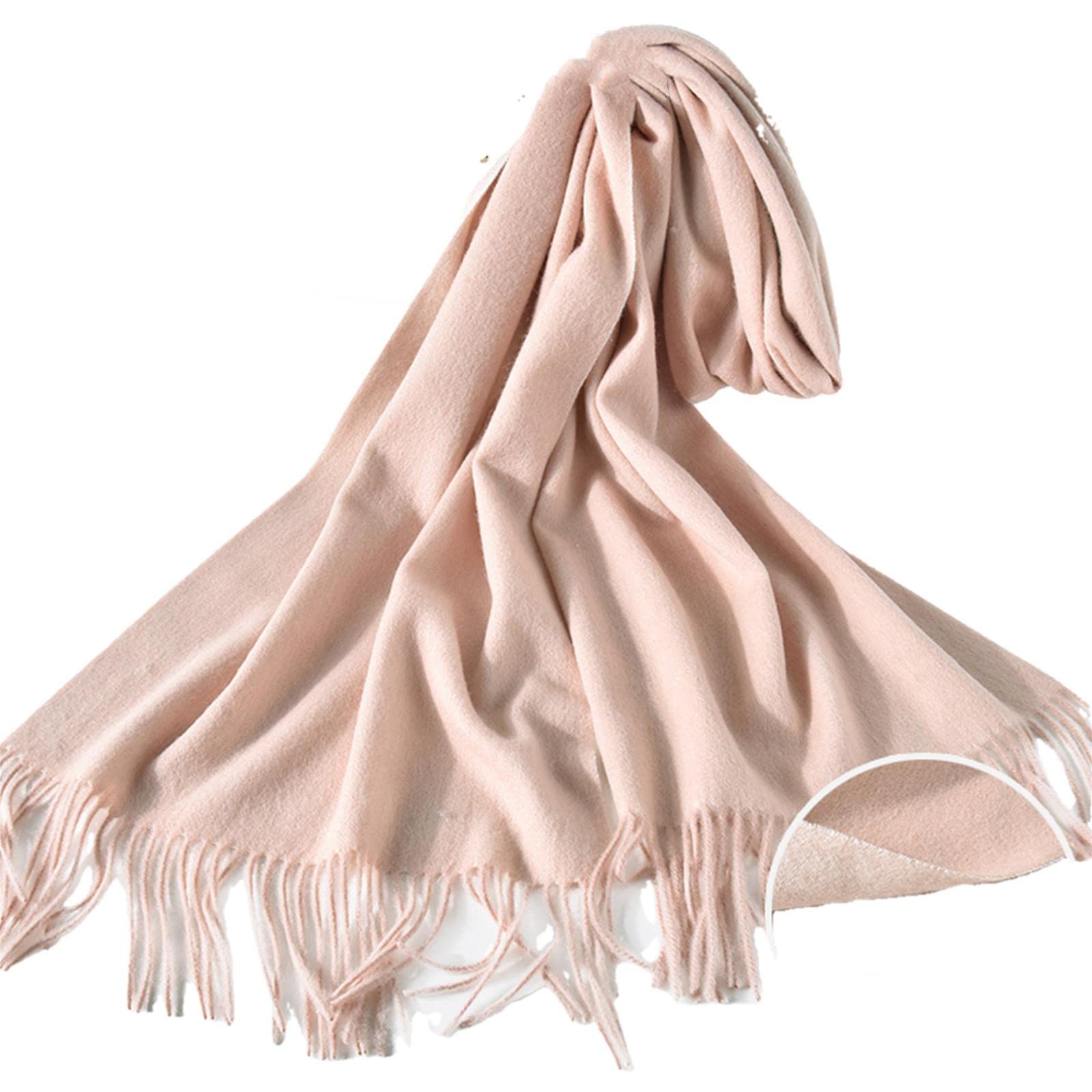 UKKO Kaschmirschal Frauen Wollschals Reversible Warme Kaschmir Schal Wraps Herbst Winter