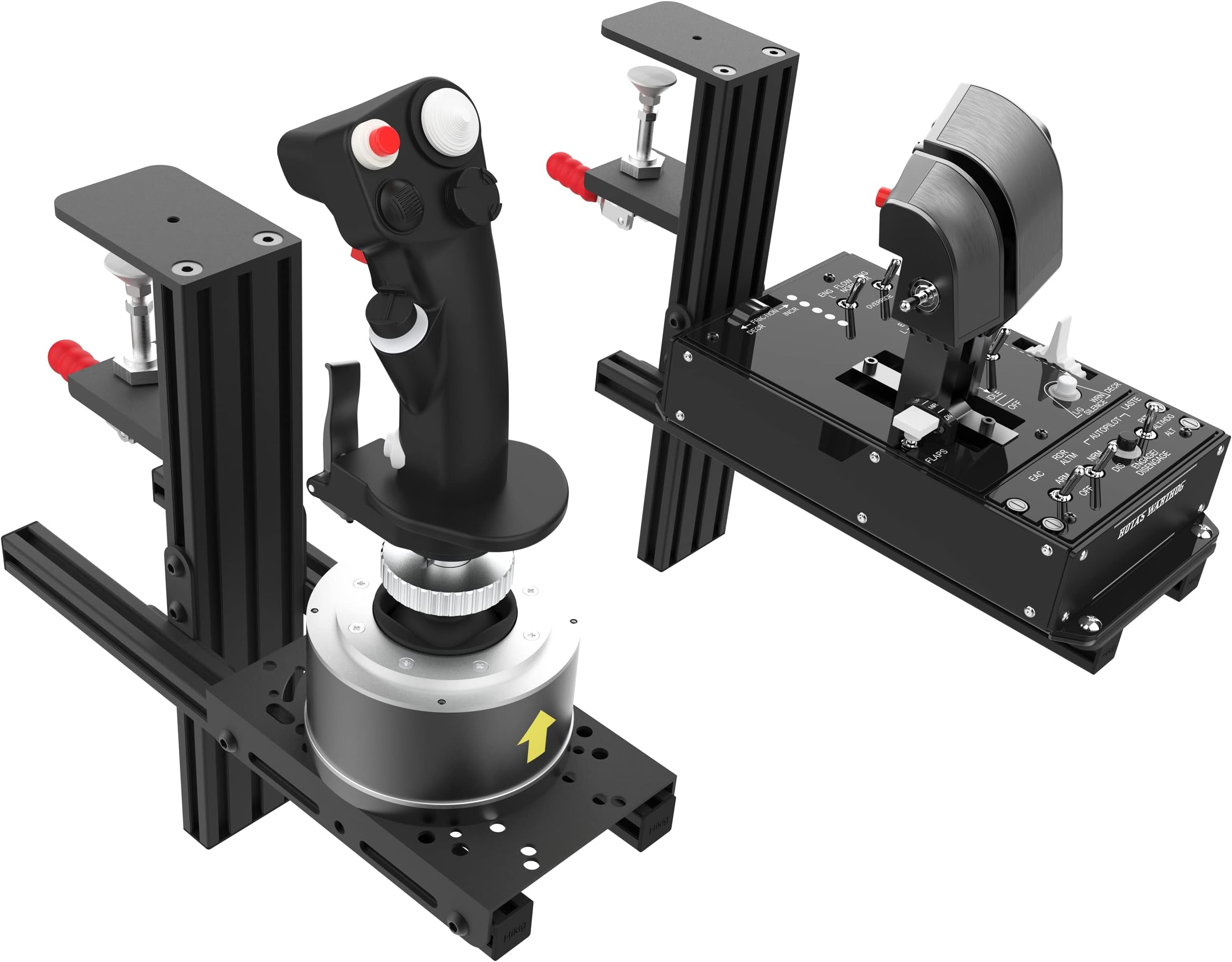 Easyget 2 Set The Desk Mount for The Flight Sim Game Joystick, Throttle and Hotas Systems Compatible with Logitech X56, X52, X52 Pro Hotas, Thrustmaster HOTAS Warthog, T-Flight, T.16000M,TCA and More