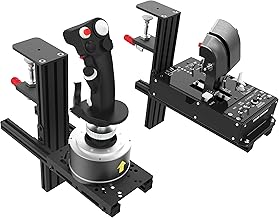 2 Pack Desk Mount Clamp for Flight Sim Joystick Hotas Compatible With Logitech G X52, X56, X52 Pro Hotas, Thrustmaster Hotas Warthog, T-Flight Hotas, T16000M Hotas (Flight Controller Not Included)