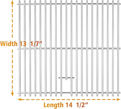 Miniatura 2 de Hisencn Rejillas de cocina para Home Depot Nexgrill 820-0033, Master Forge 820-0033, Megamaster 820-0033M, rejillas de cocina de acero inoxidable de