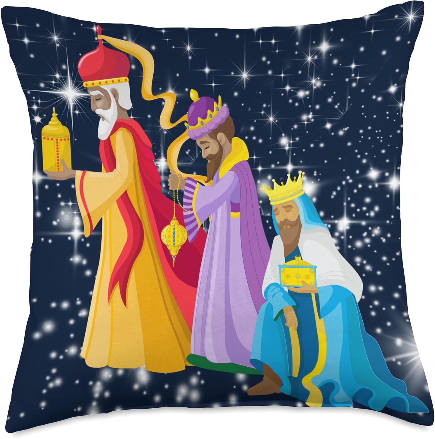 Three Kings Throw Pillow